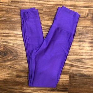 American Apparel Pants - EUC Super High Waisted Shiny Purple Leggings Small American Apparel Pants - EUC Super High Waisted Shiny Purple Leggings Small